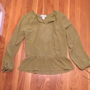 Flowy green blouse